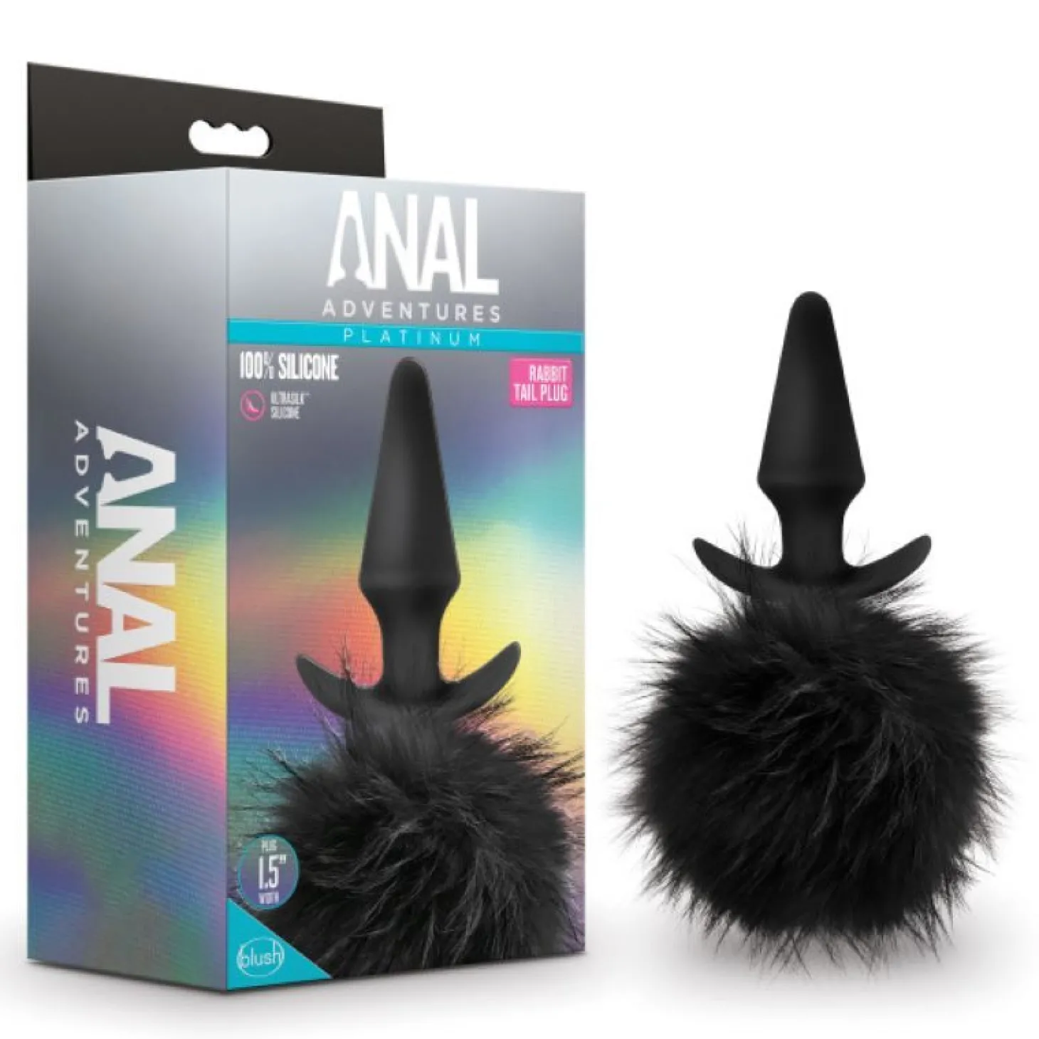 Anal Adventures Platinum - Rabbit Tail Anaal Plug