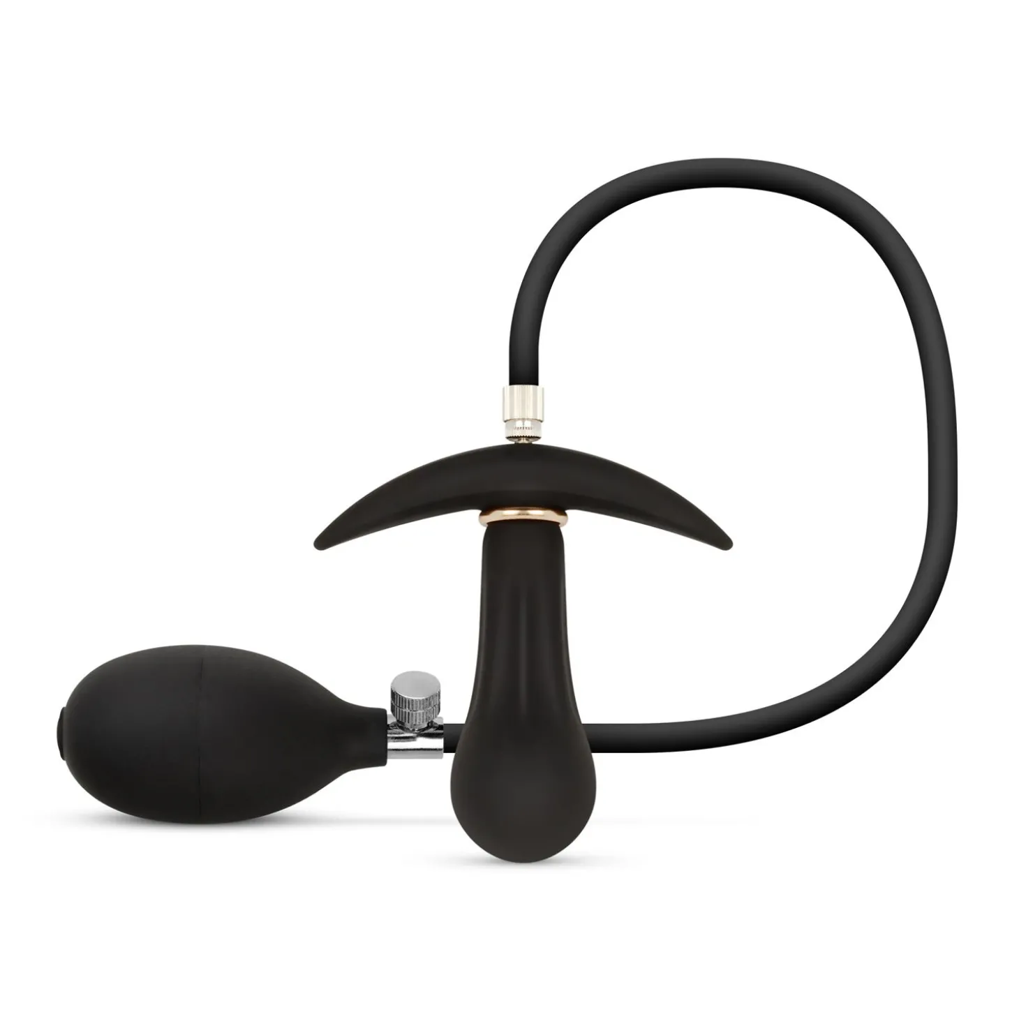 Anal Collection - Opblaasbare Buttplug met Pomp 8 cm - Zwart
