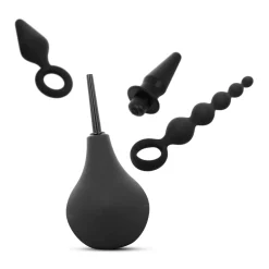 Anale Plug en Douche Set - Zwart
