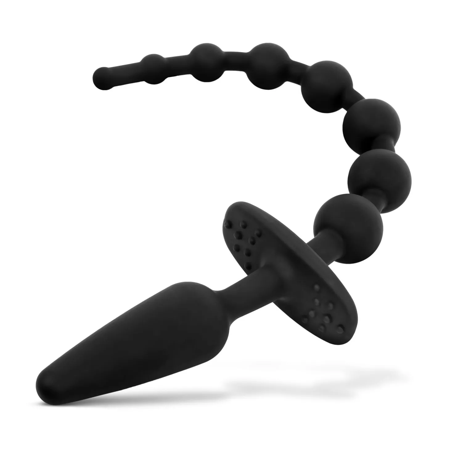 Anale Plug en Kralen - Zwart