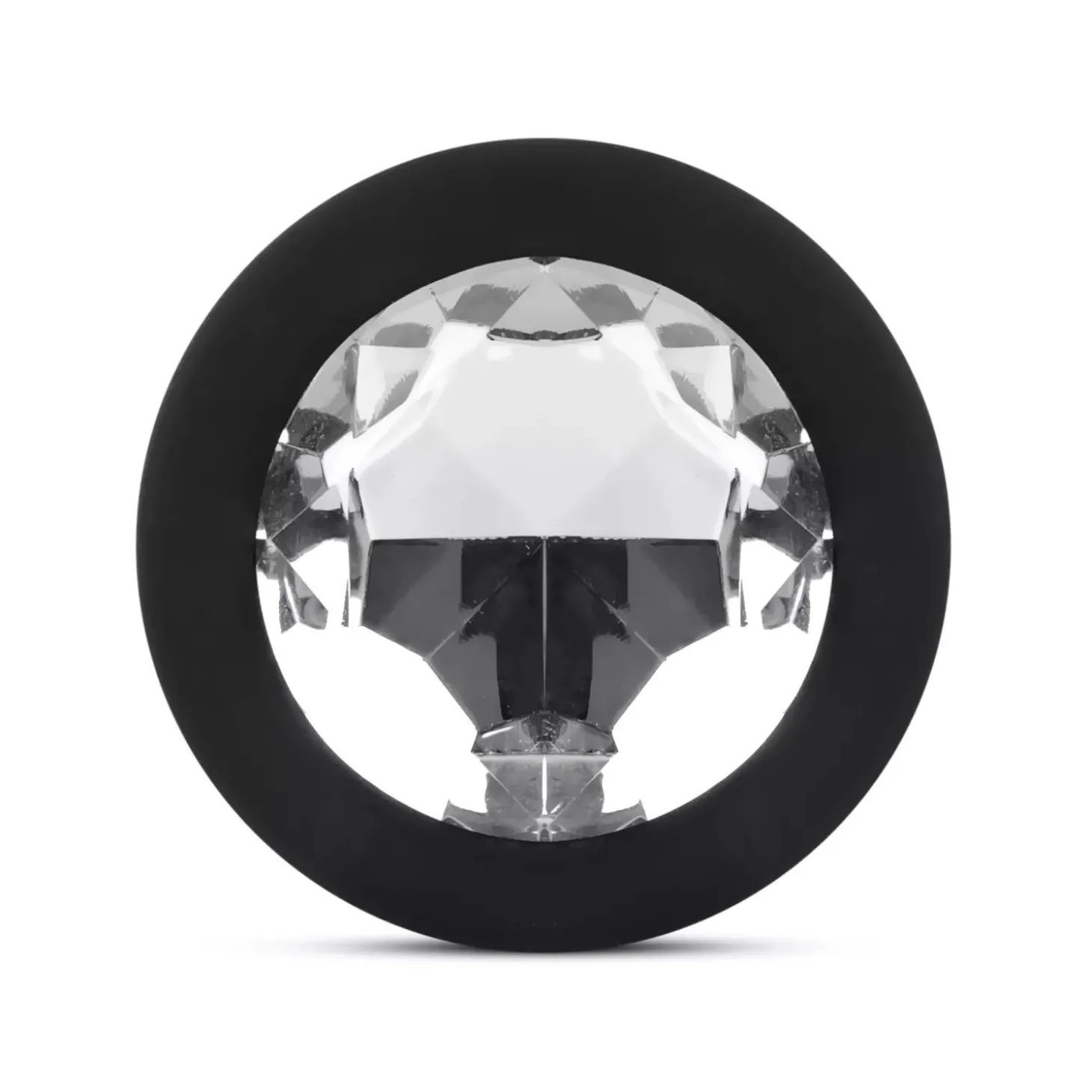 Anale Plug met Kristal - Zwart
