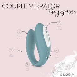 Bloom - The Jasmine C-Shaped Vibrator - Swipe Technology