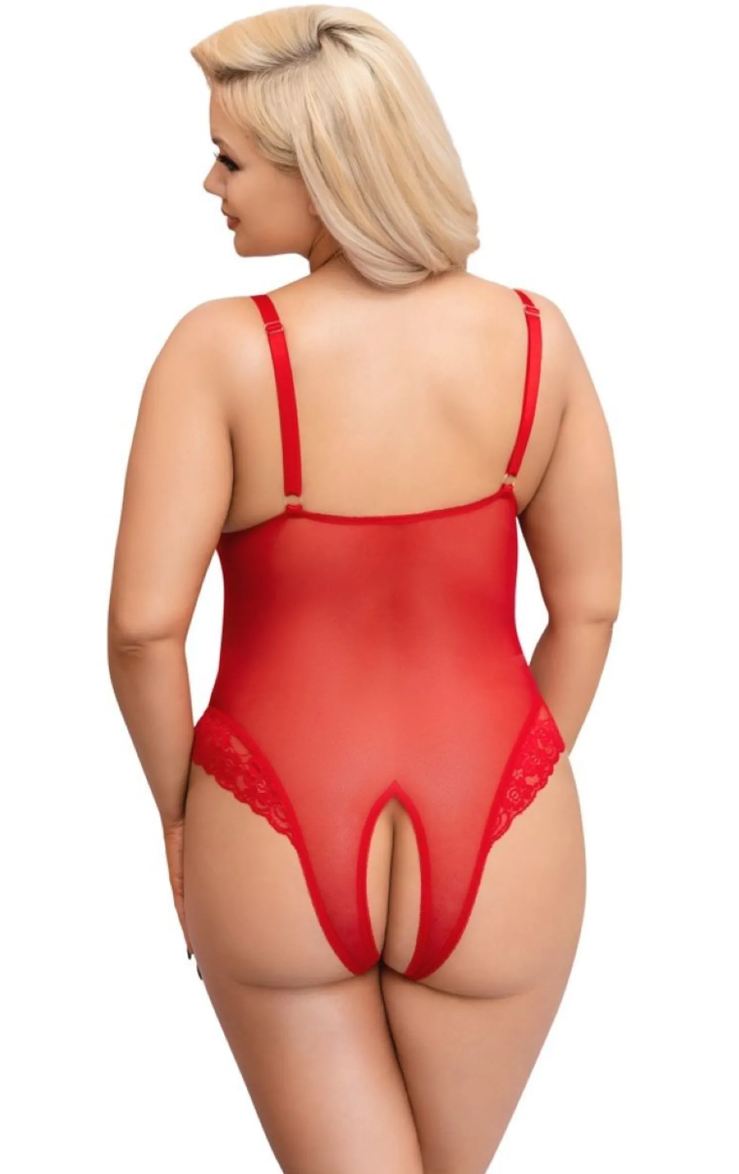 Body Met Open Kruisje - Rood
