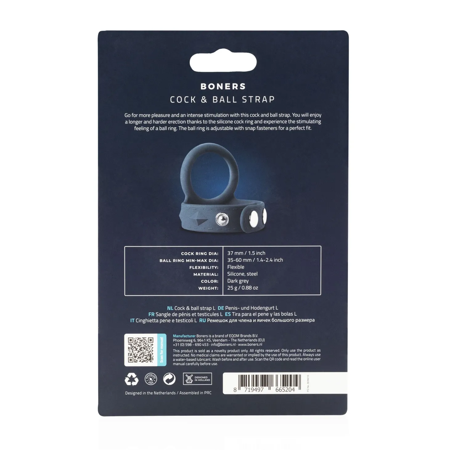 Boners Cock & Ball Strap - L