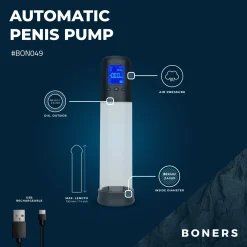 Boners - Penispomp met LCD-Scherm