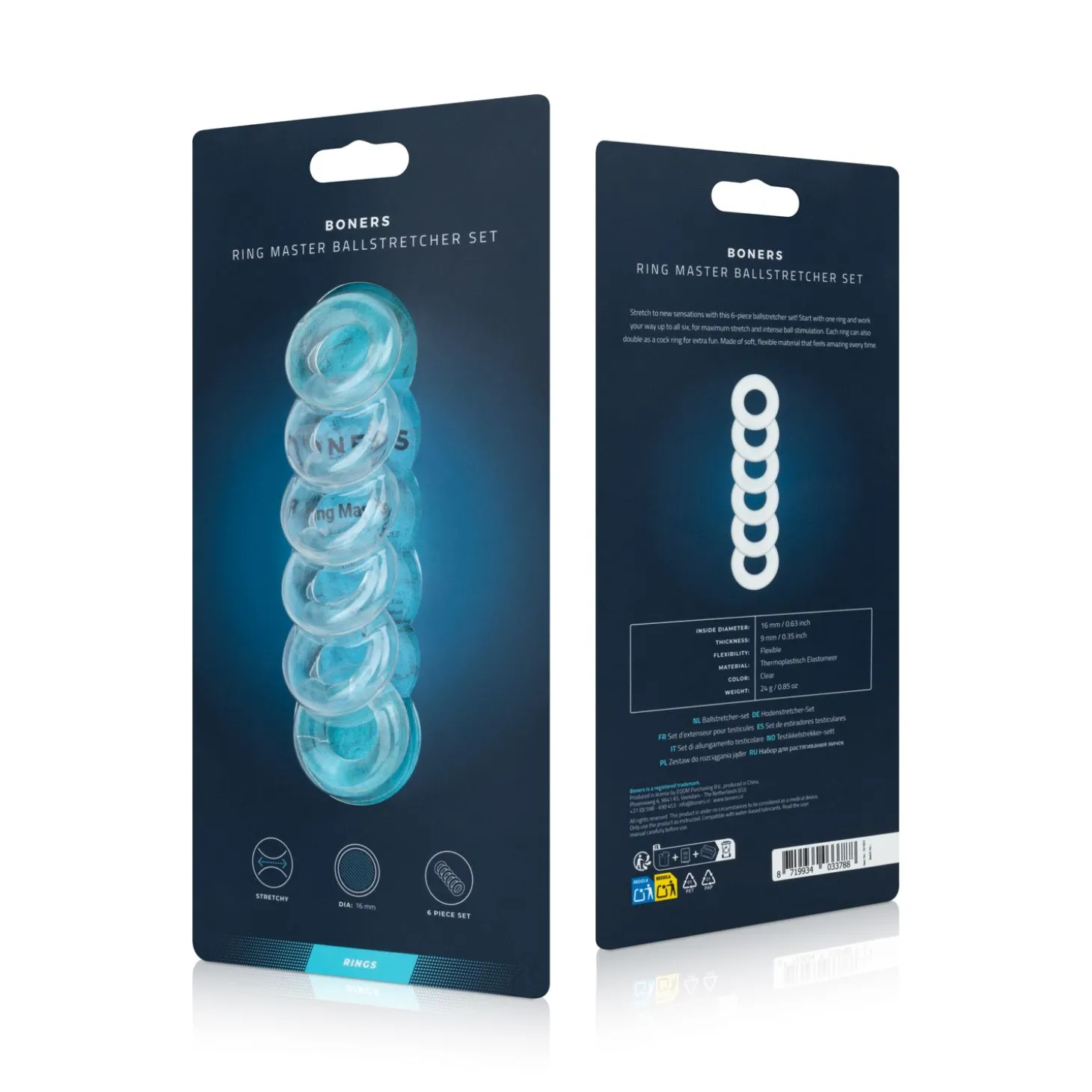 Boners - Ring Master Ballstretcher Set 6 stuks