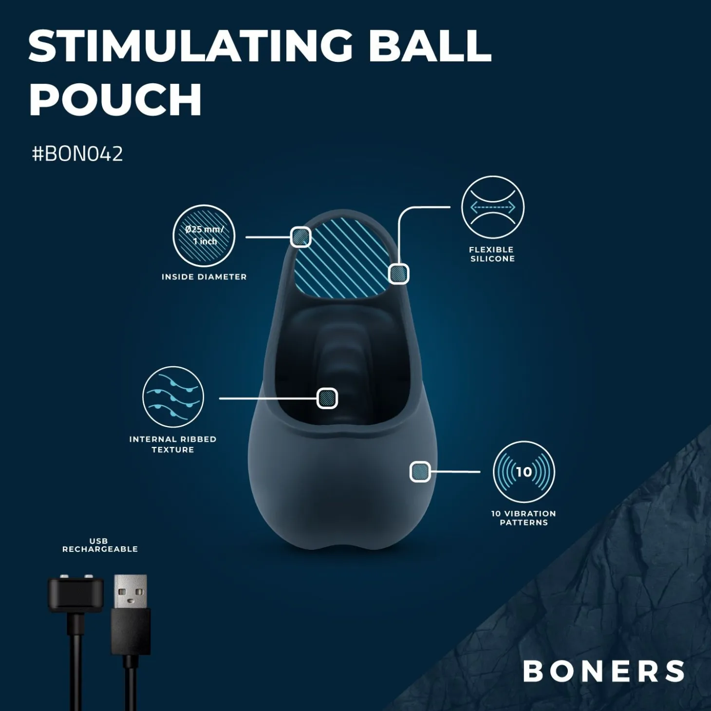 Boners Stimulerende Balzak - Blauw
