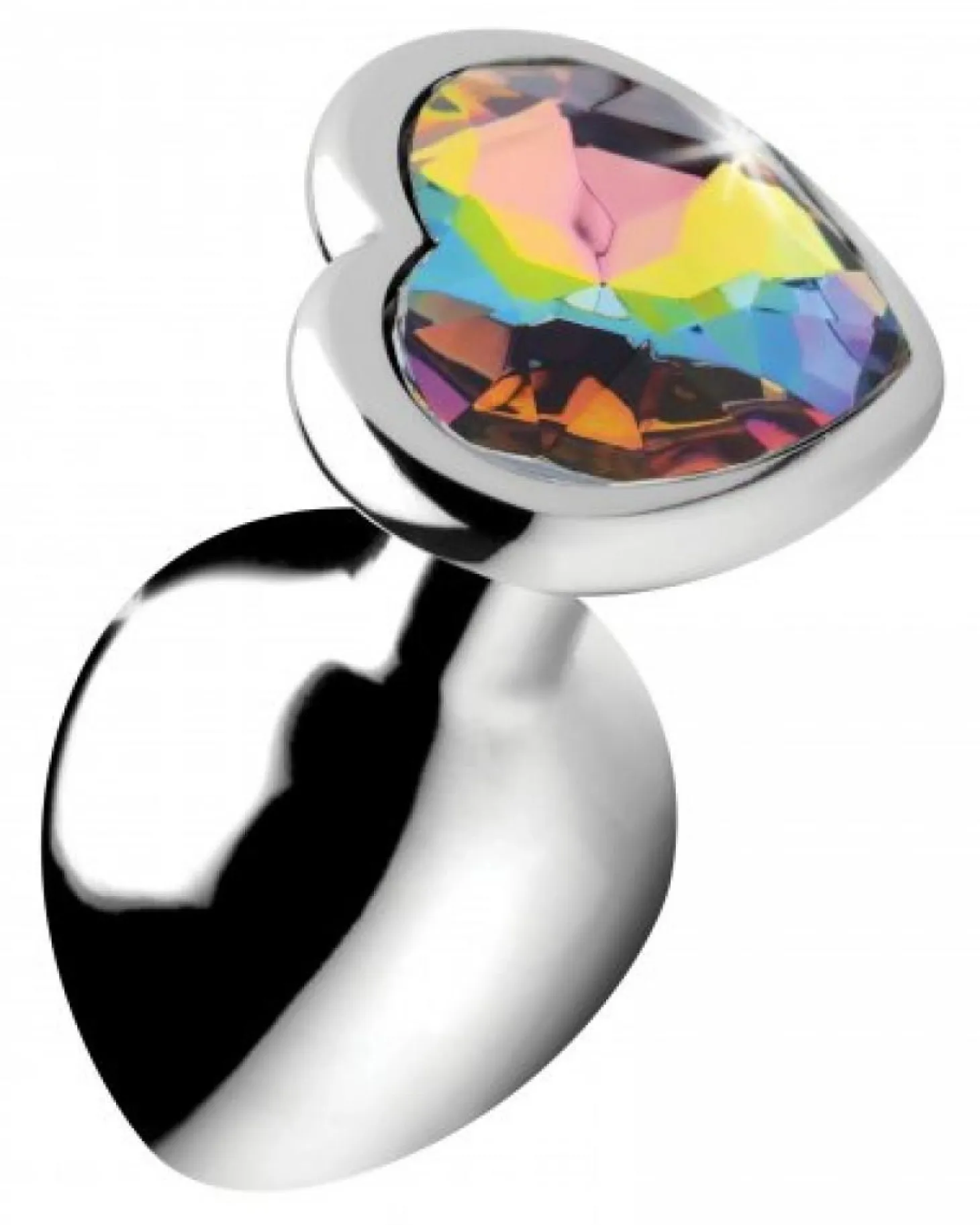 Booty Sparks - Rainbow Heart Buttplug - Middel