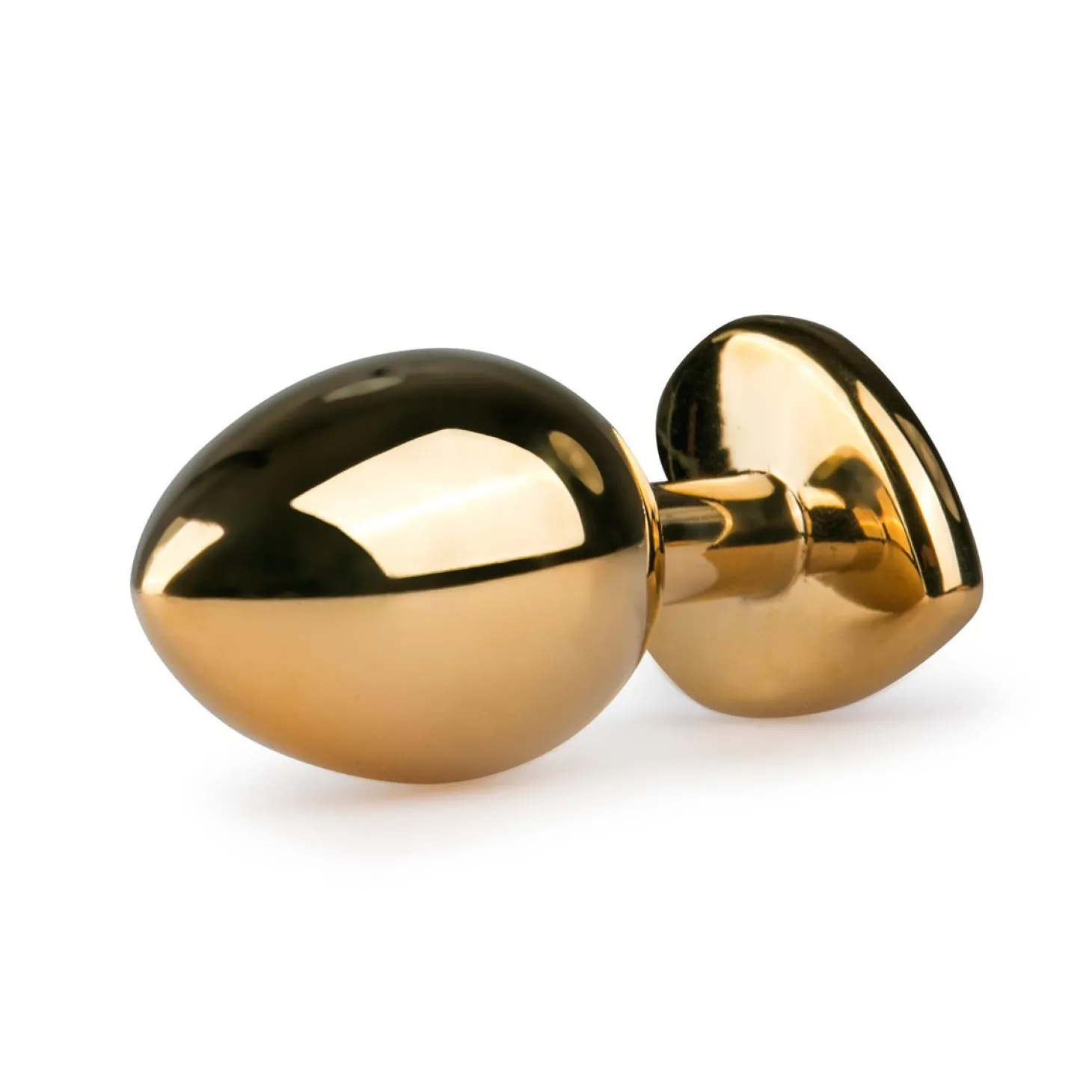 Buttplug met hartje - Goud/Roze