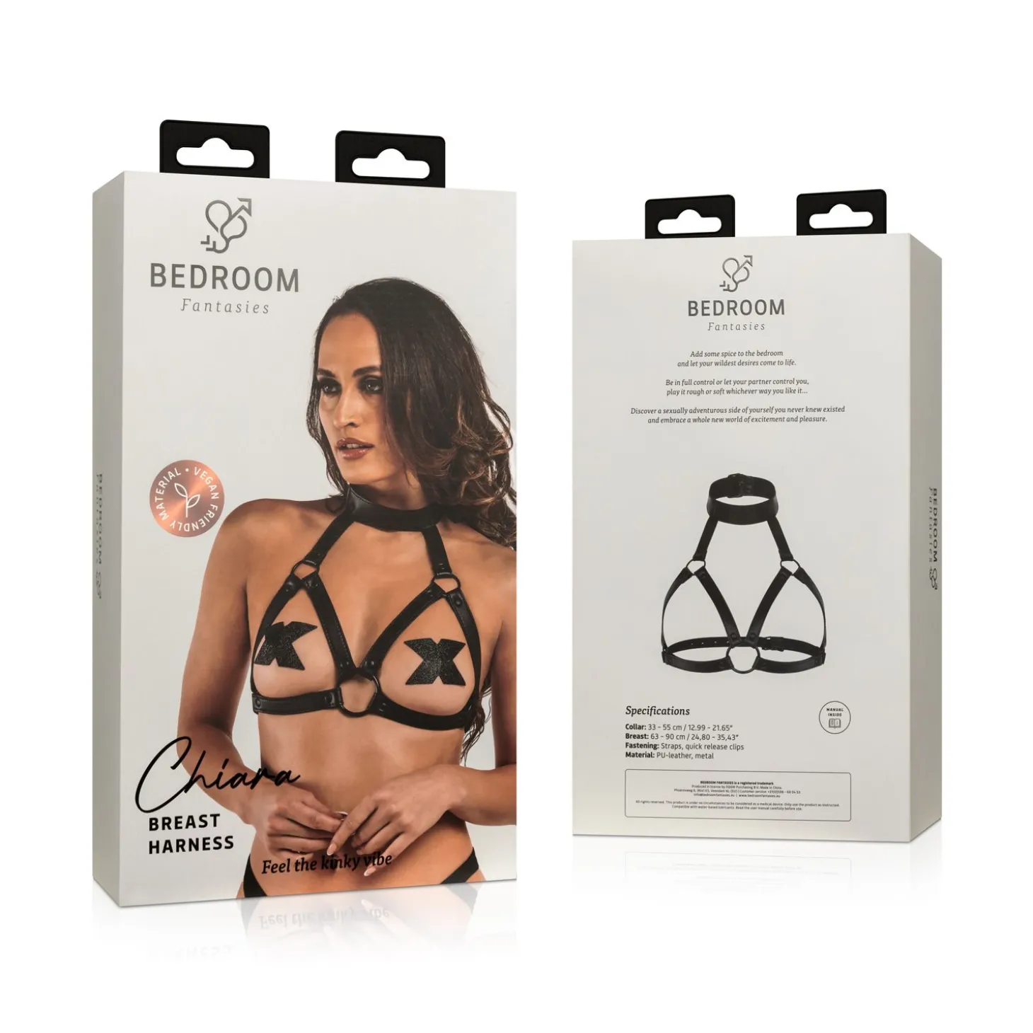 Chiara Bondage Harnas - Zwart