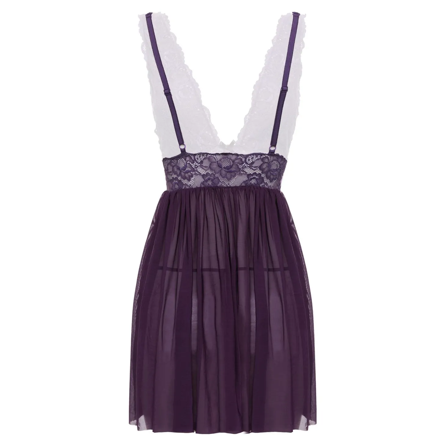 Christine - Babydoll & String Lieve - paars