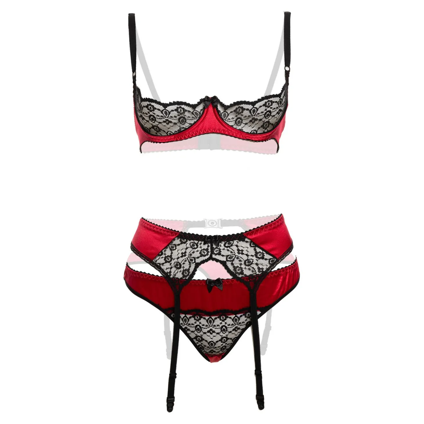 Christine - Bra-set 3 pc Gush - Red