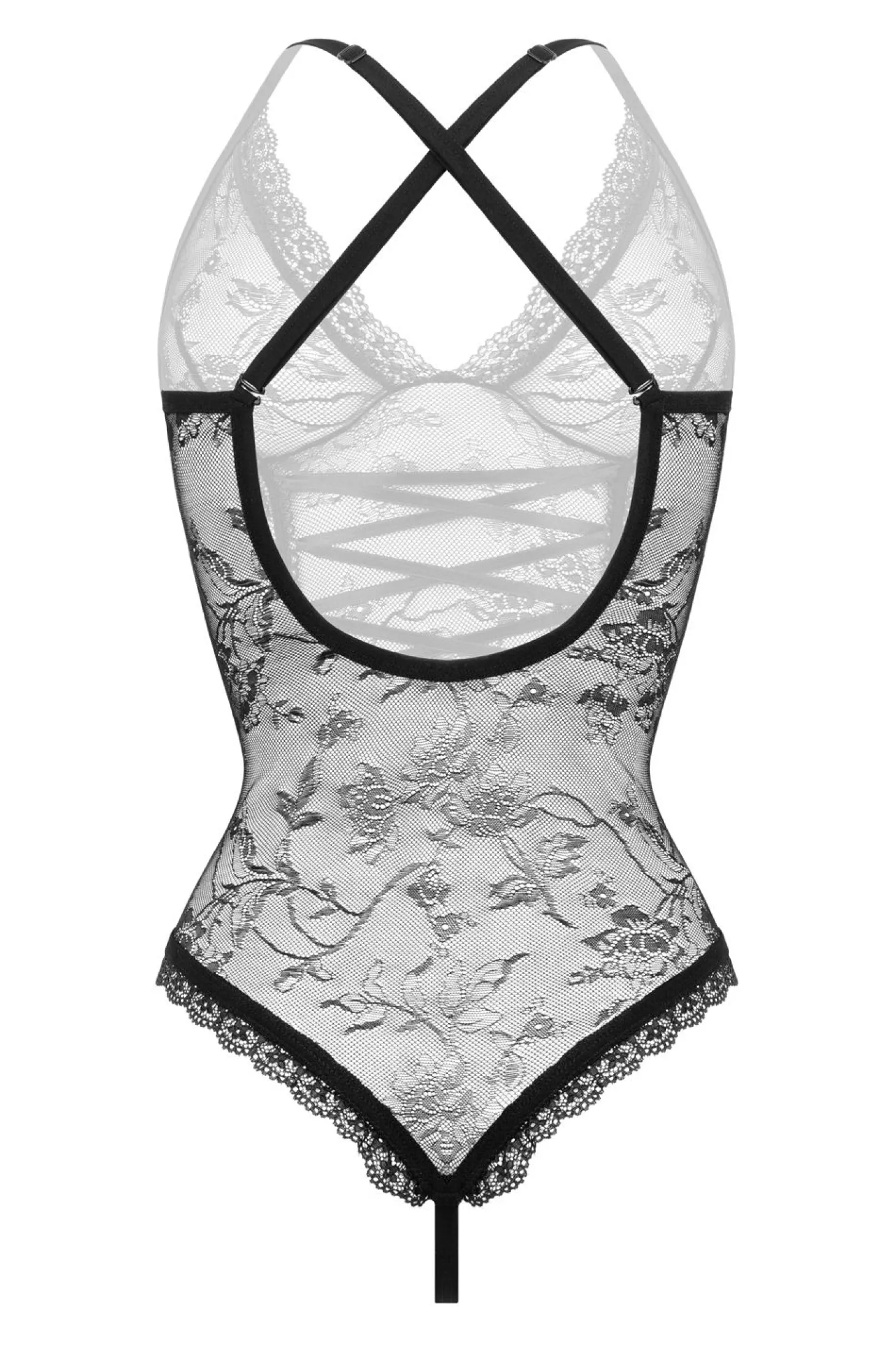 Christine - Crotchless Body Aphrodite - Zwart