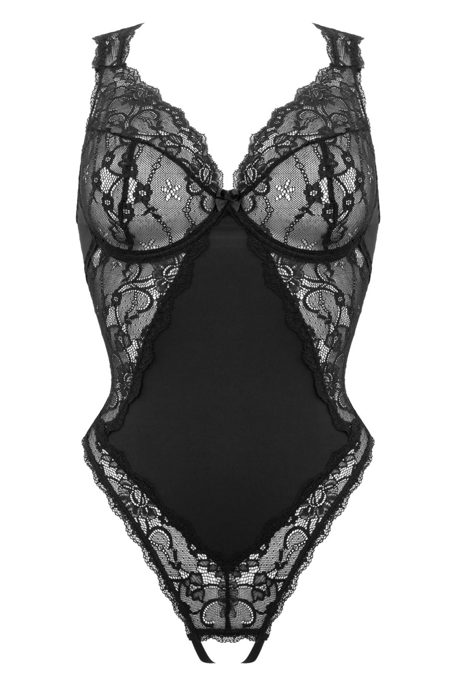 Christine - Crotchless Body Pixy - Zwart