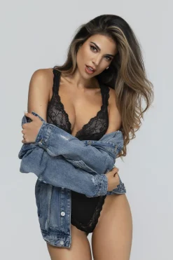 Christine - Crotchless Body Pixy - Zwart