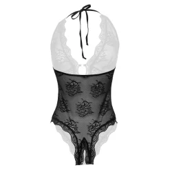 Christine - Kanten open kruis body Rose