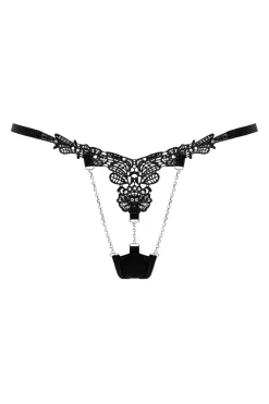 Christine - Kanten String met Parels Desire