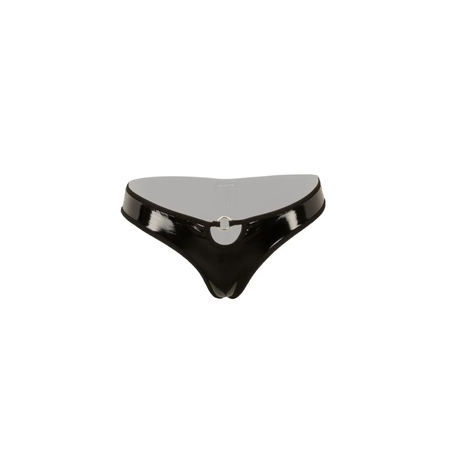 Christine - Open Kruis String Dark Desire - Zwart