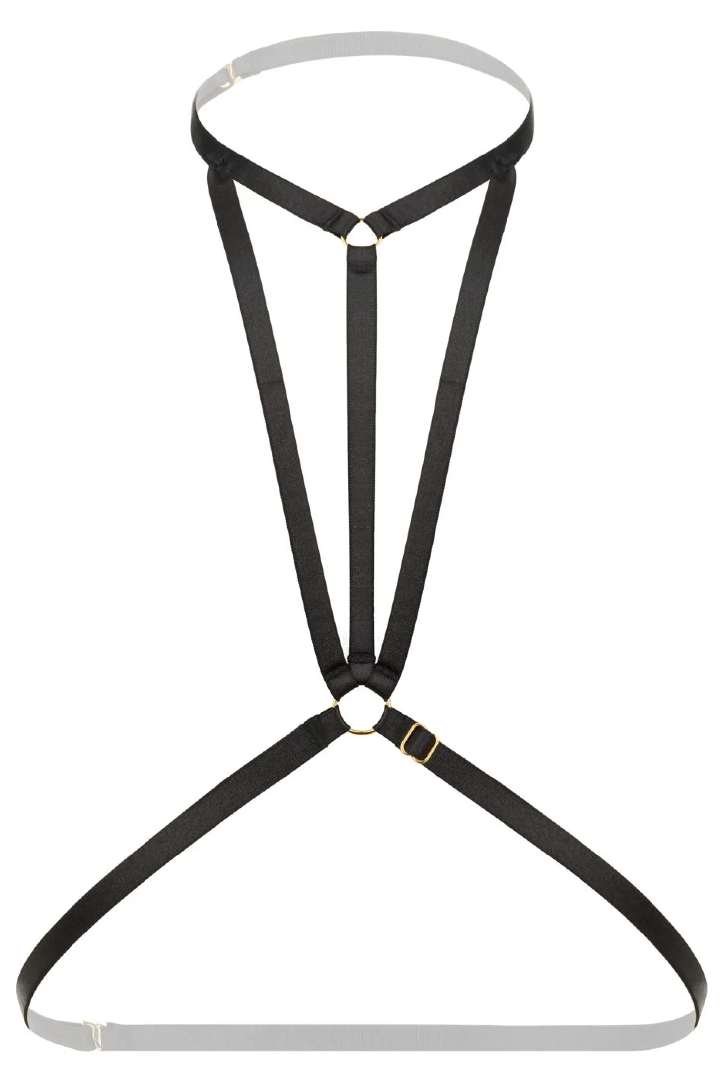 Christine - Strappy Harness Bralette Obsession - zwart