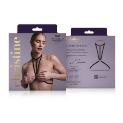 Christine - Strappy Harness Bralette Obsession - zwart