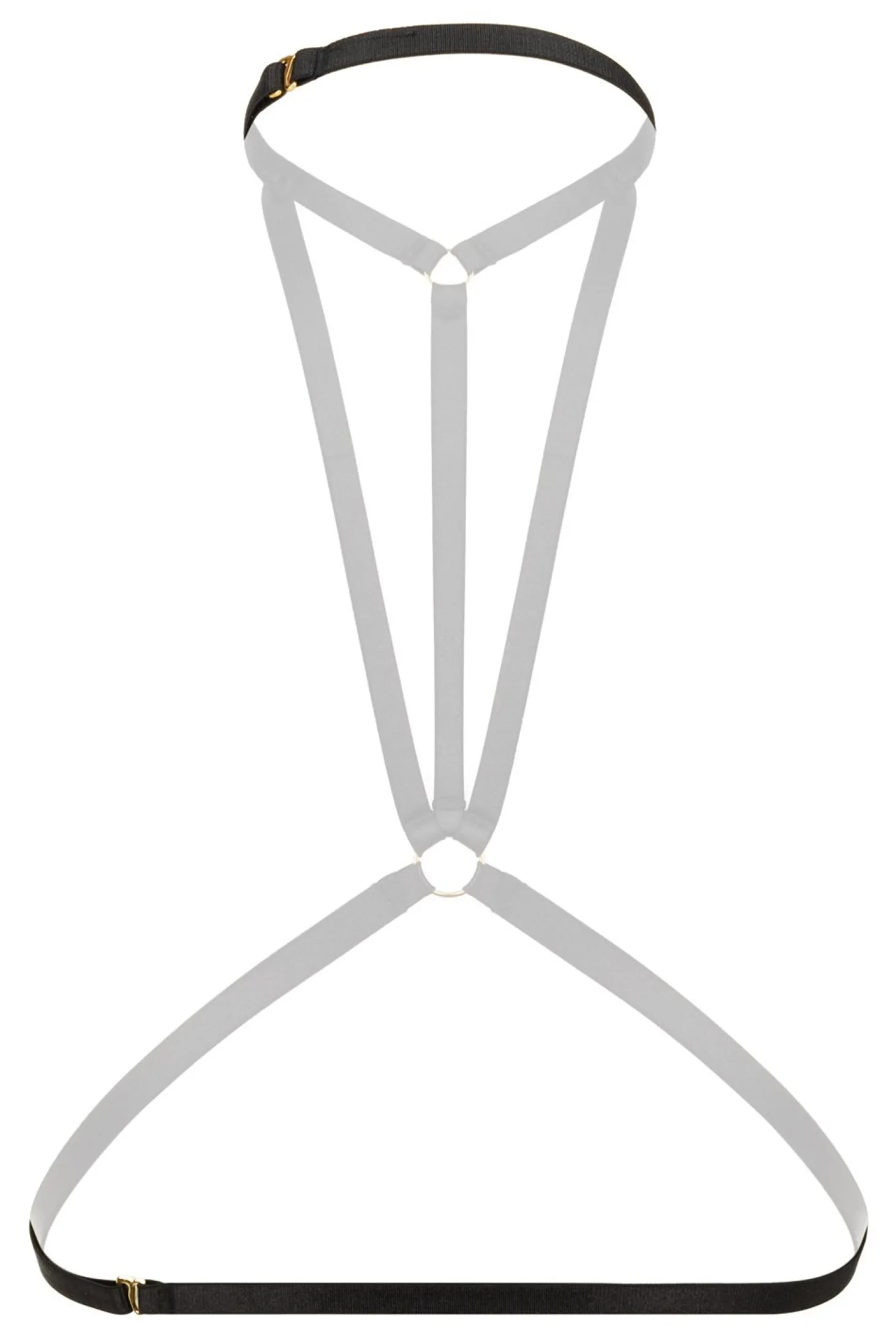 Christine - Strappy Harness Bralette Obsession - zwart