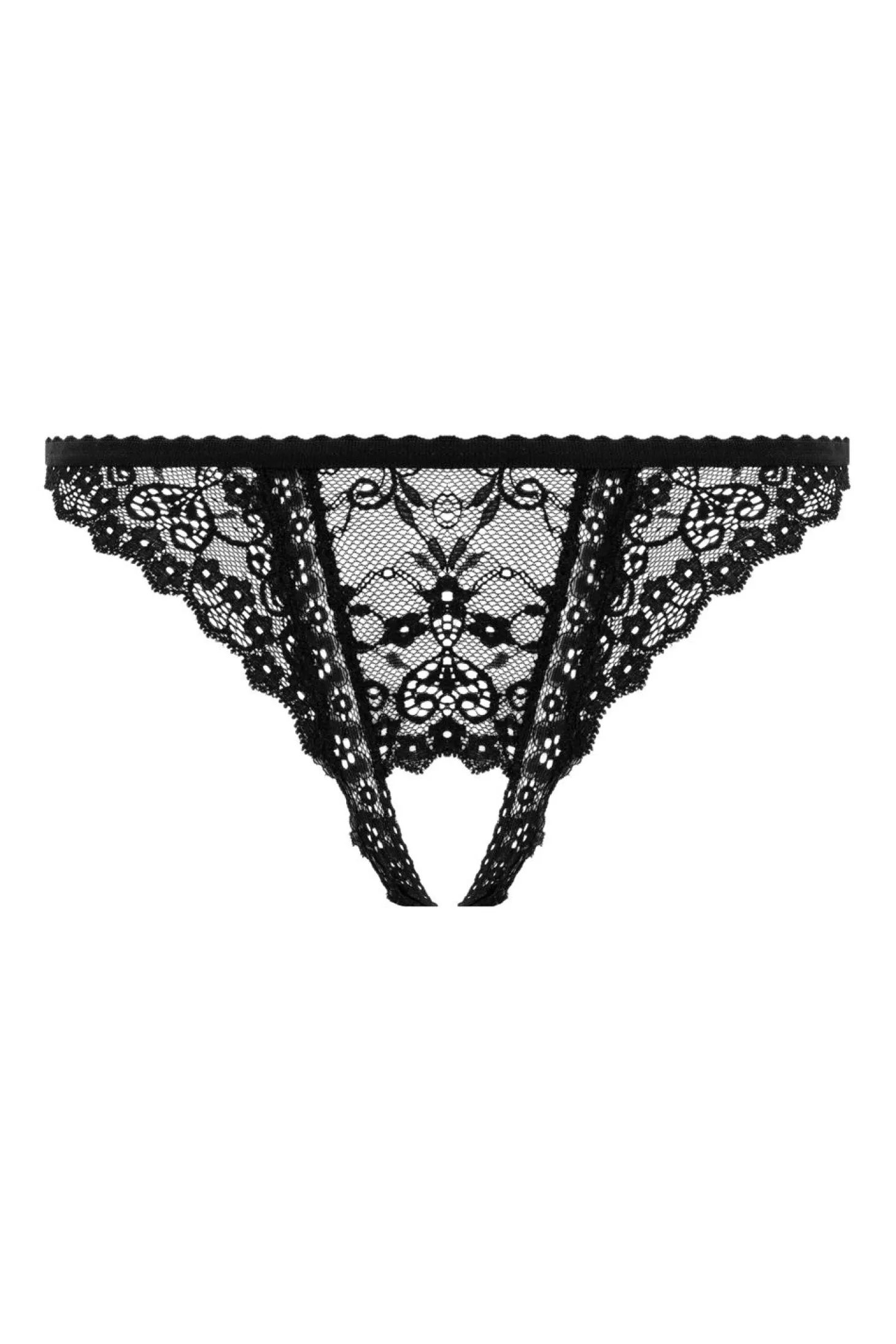 Christine - String Met Open Kruis Kylie - Zwart
