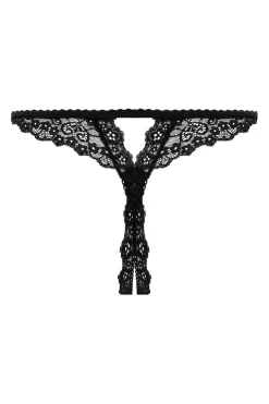 Christine - String Met Open Kruis Kylie - Zwart