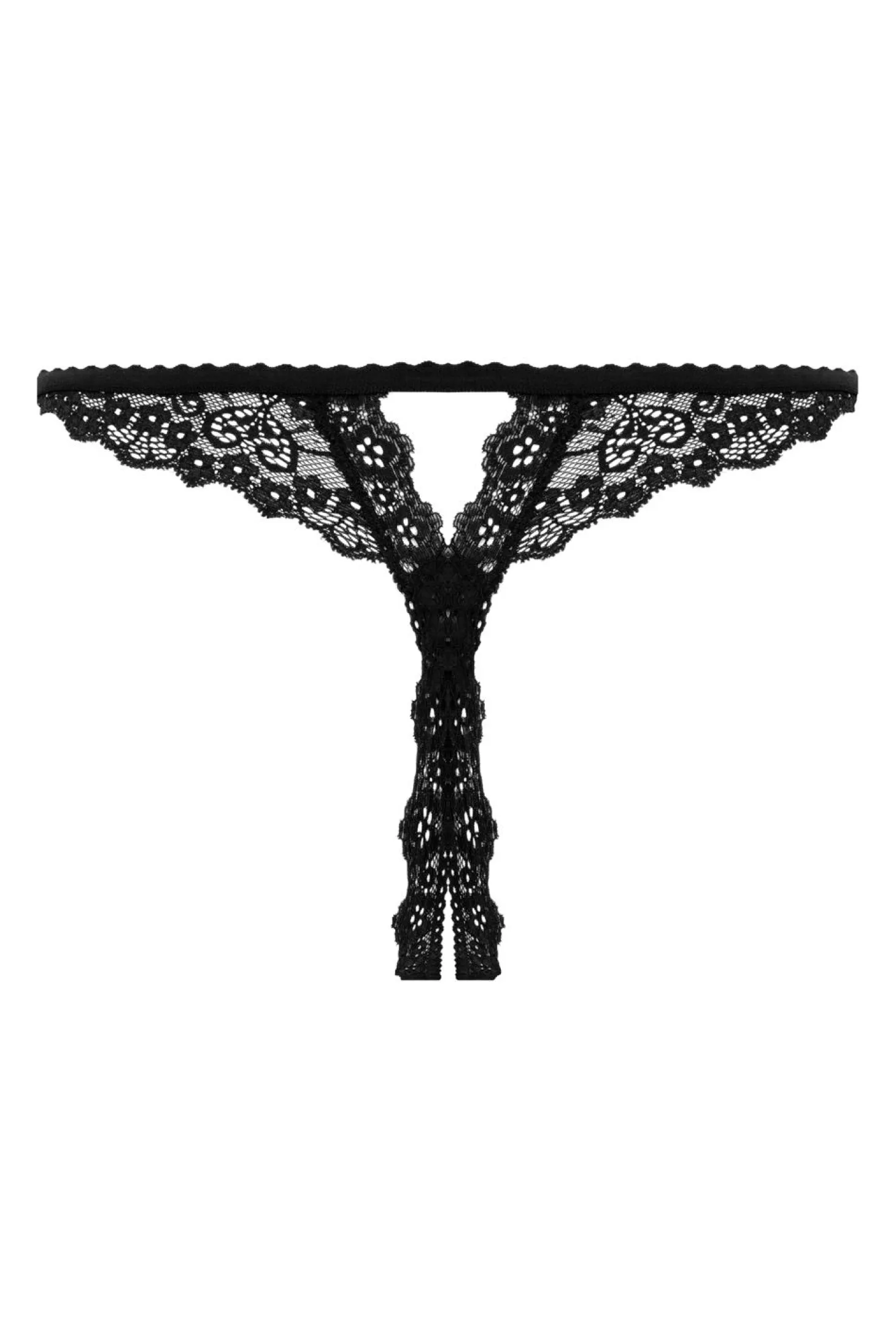 Christine - String Met Open Kruis Kylie - Zwart