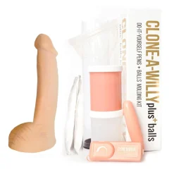 Clone-A-Willy – Vibrerende Dildo Kit met Ballen – Beige