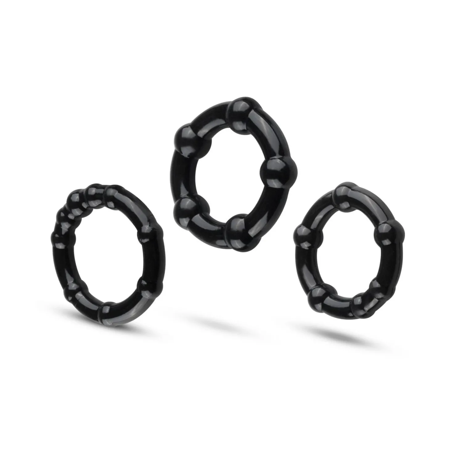 Cockring Set Super Stretch - Zwart