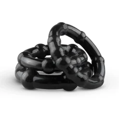 Cockring Set Super Stretch - Zwart