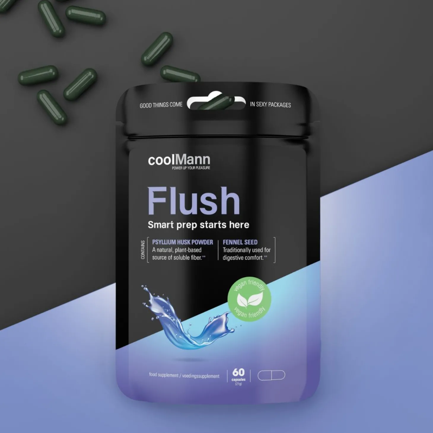 CoolMann - Flush Voedingssupplement - Vezelcomplex 60 pcs