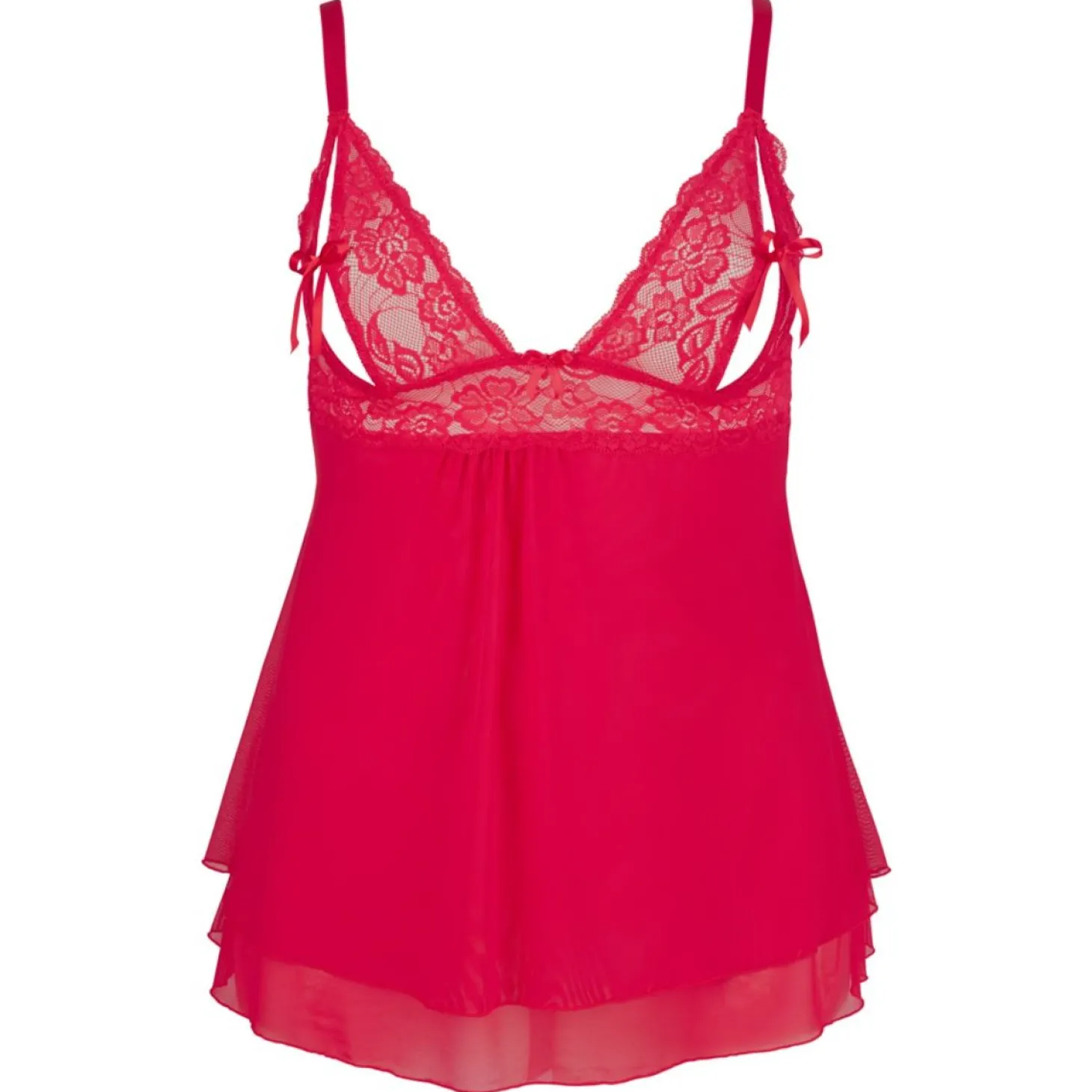 Cottelli Collection - Babydoll Met Half Open Cups