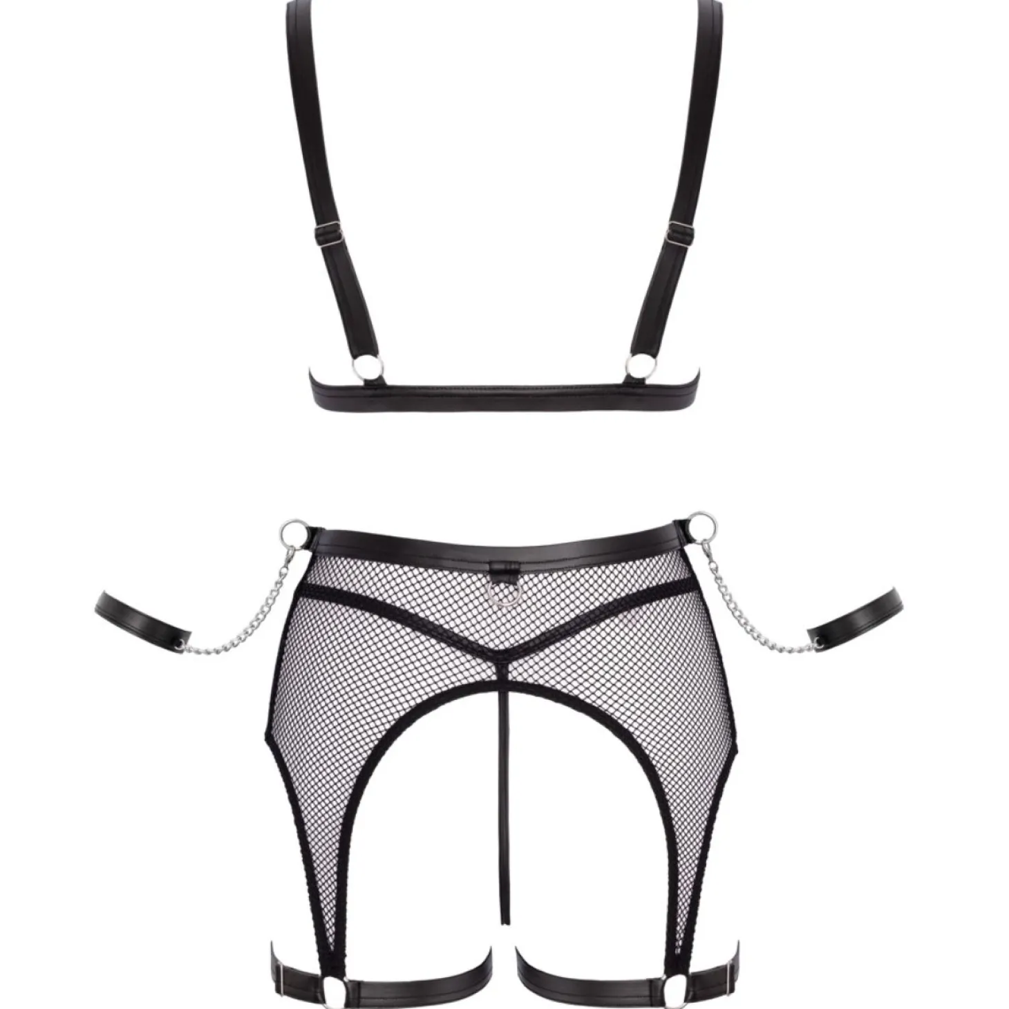 Cottelli Collection - Bondage Lingerieset - Zwart