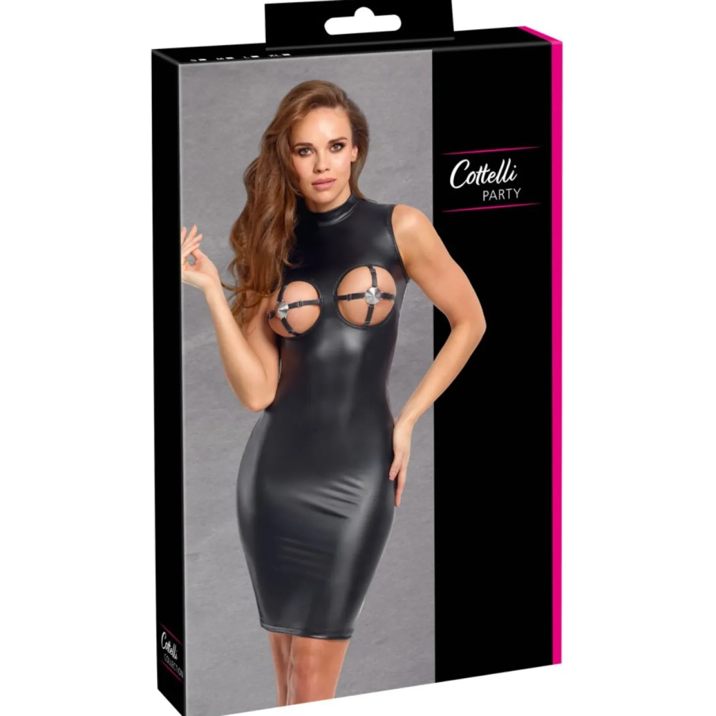 Cottelli Collection – Decoration Jurk – Zwart
