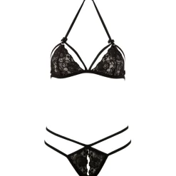 Cottelli Collection - Kanten Set - Zwart