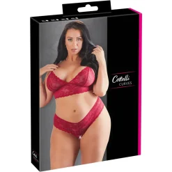 Cottelli Collection - Kruisloze Kanten Lingerieset