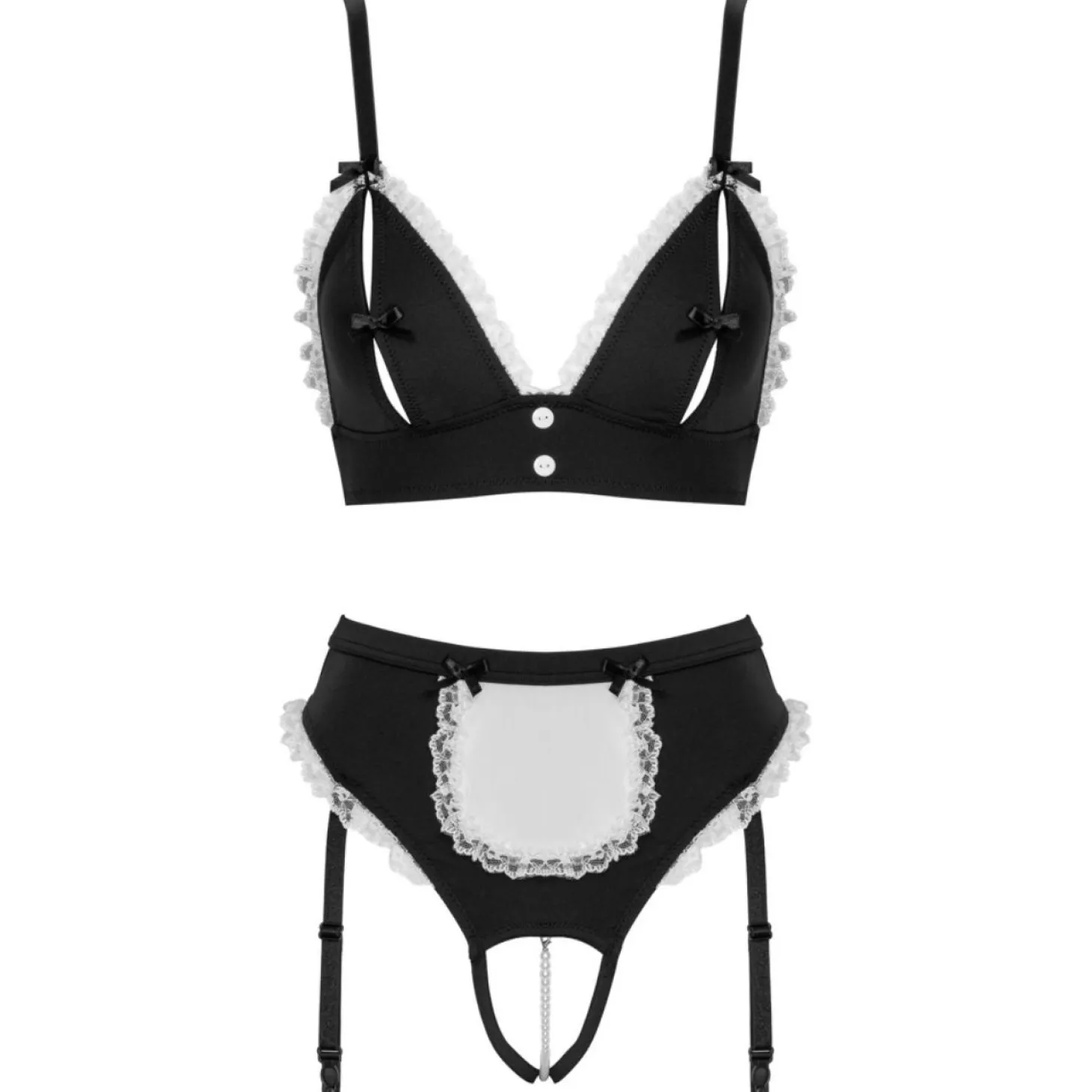 Cottelli Collection – Maid Set – Zwart