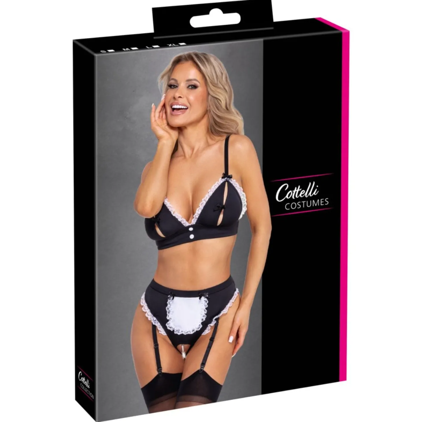 Cottelli Collection – Maid Set – Zwart