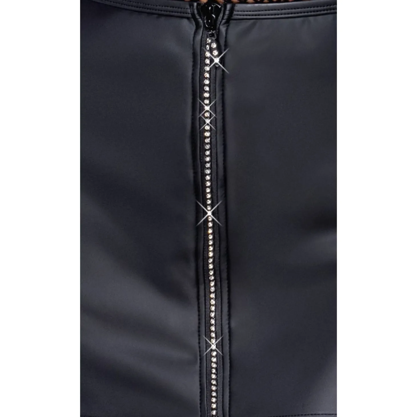 Cottelli Collection - Minirok met Strassrits - Zwart