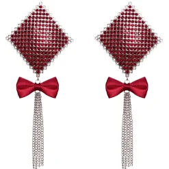 Cottelli Collection – Nipple Jewellery Bow – Rood