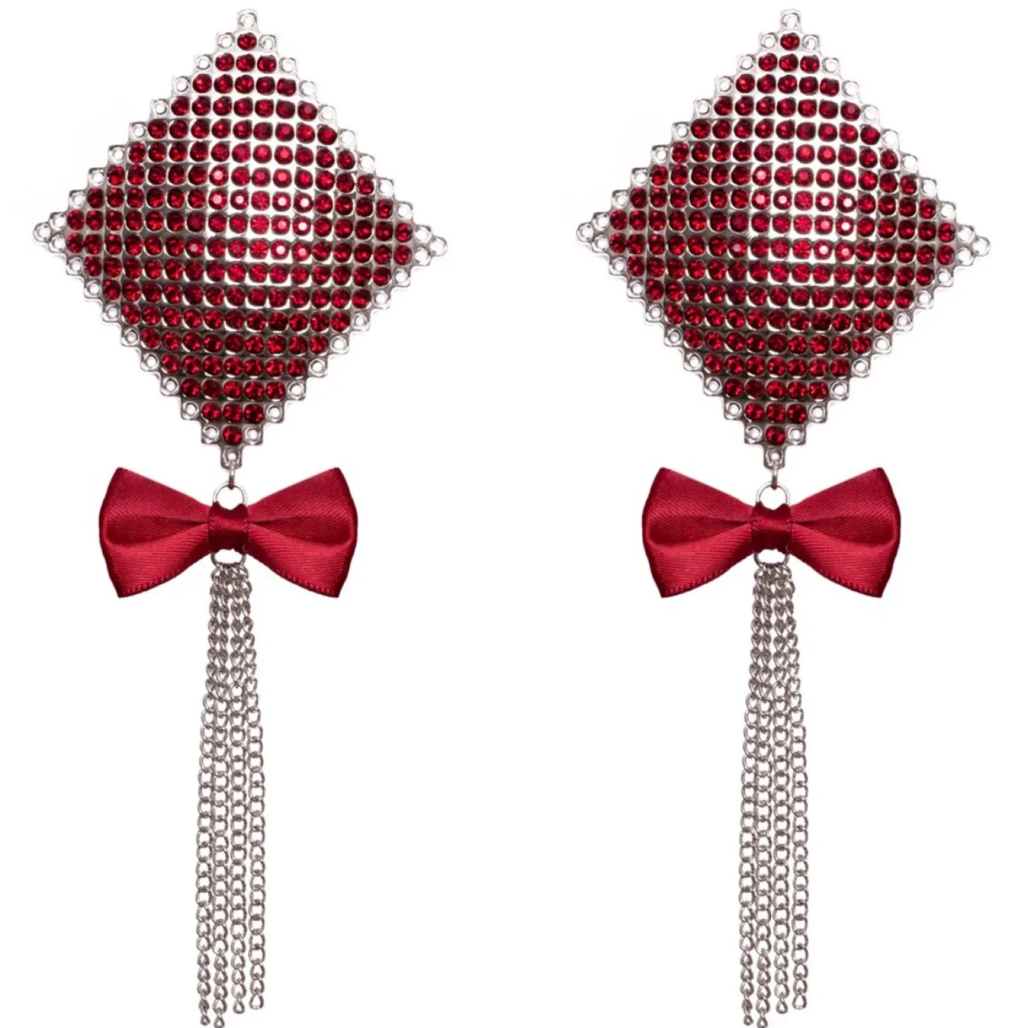 Cottelli Collection – Nipple Jewellery Bow – Rood