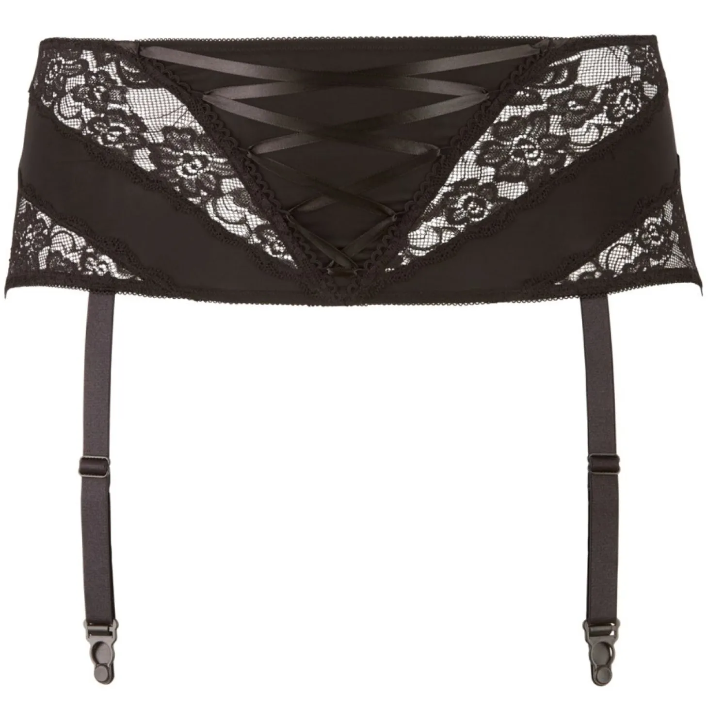 Cottelli Collection - Plus Size Kanten Jarretelgordel