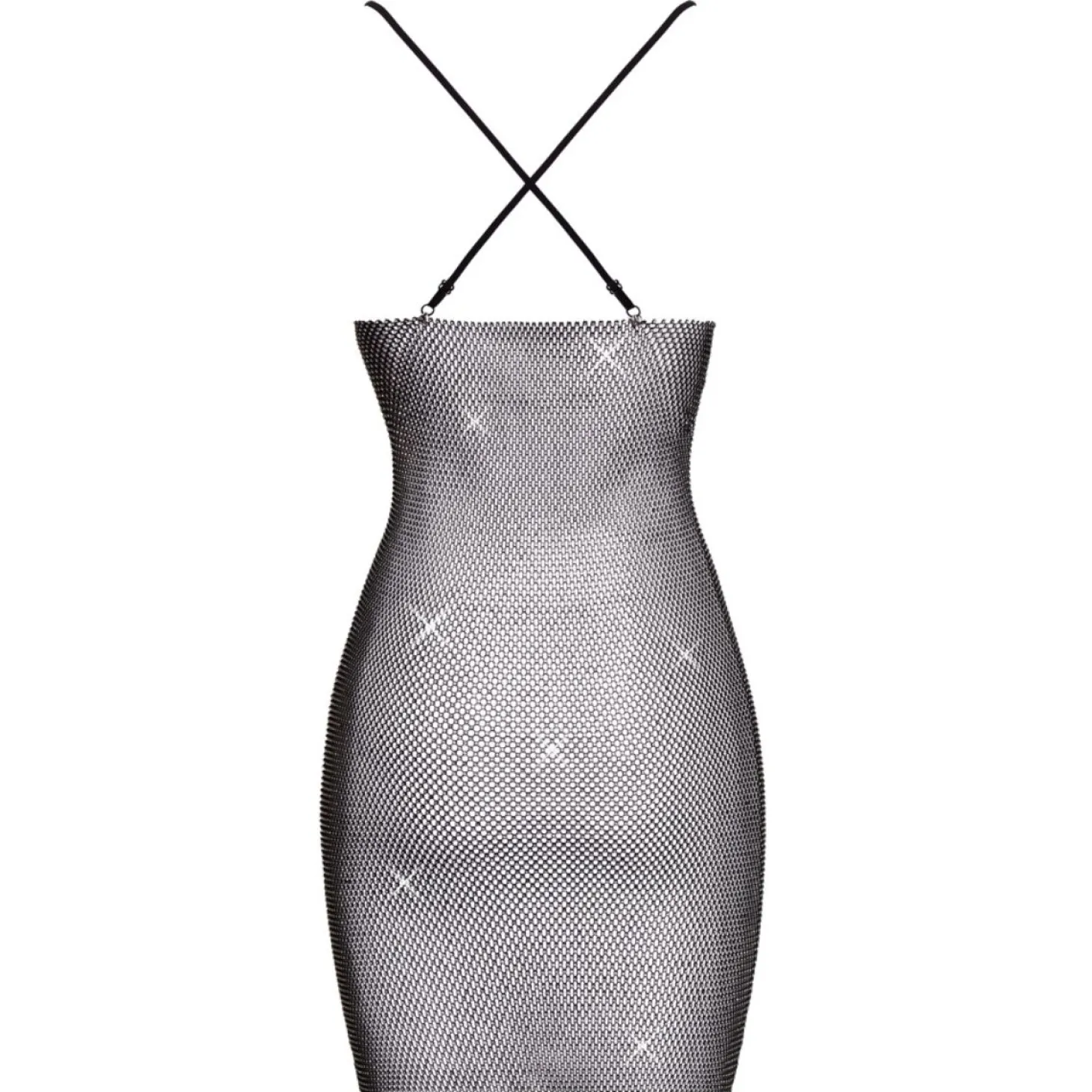 Cottelli Collection – Sparkly Dress – Zwart
