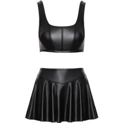 Cottelli Collection – Top and Skirt – Zwart