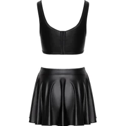 Cottelli Collection – Top and Skirt – Zwart