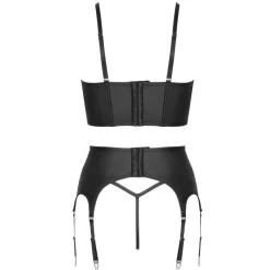 Cottelli Collection – Top Set Met Glitservaring – Zwart