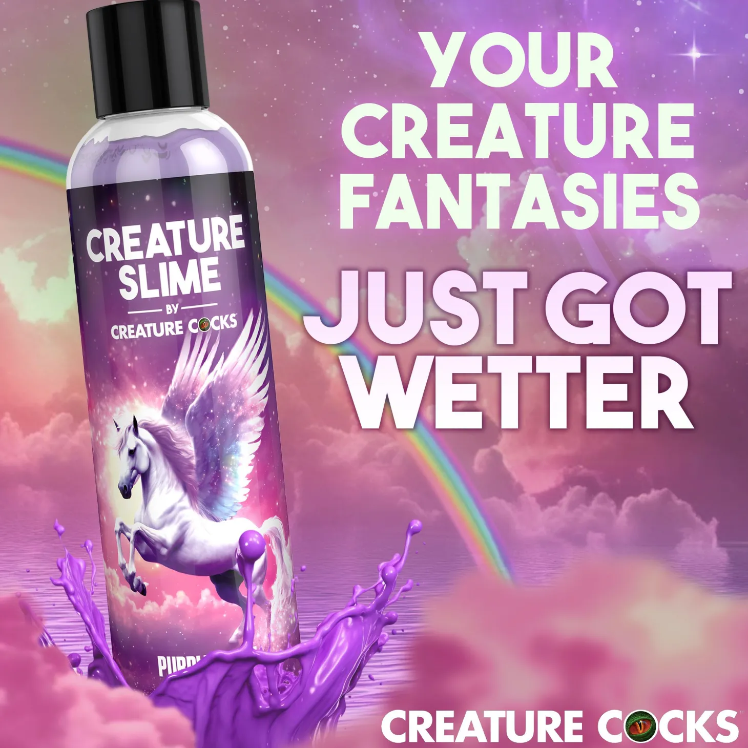 Creature Cocks - Creature Slime Paars Slijm Glijmiddel - 237 ml