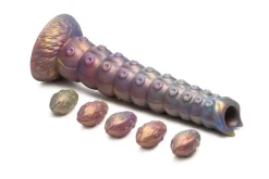 Creature Cocks - Deep Invader Tentacle Ovipositor Siliconen Dildo met Eitjes