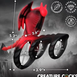 Creature Cocks - Dragon Flight Vibrerende Penisring - 9,9 cm